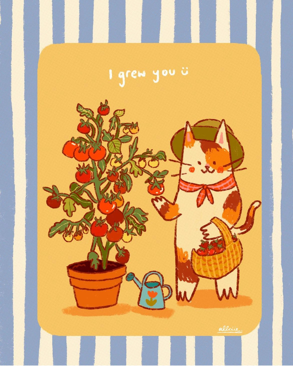 Tomato cat print