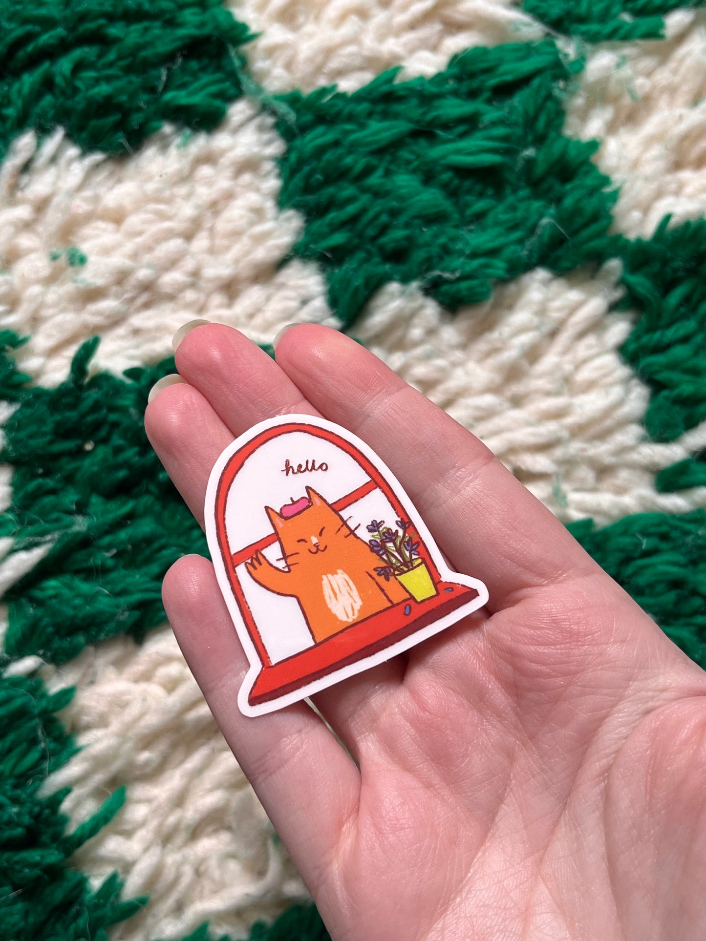Window cat sticker