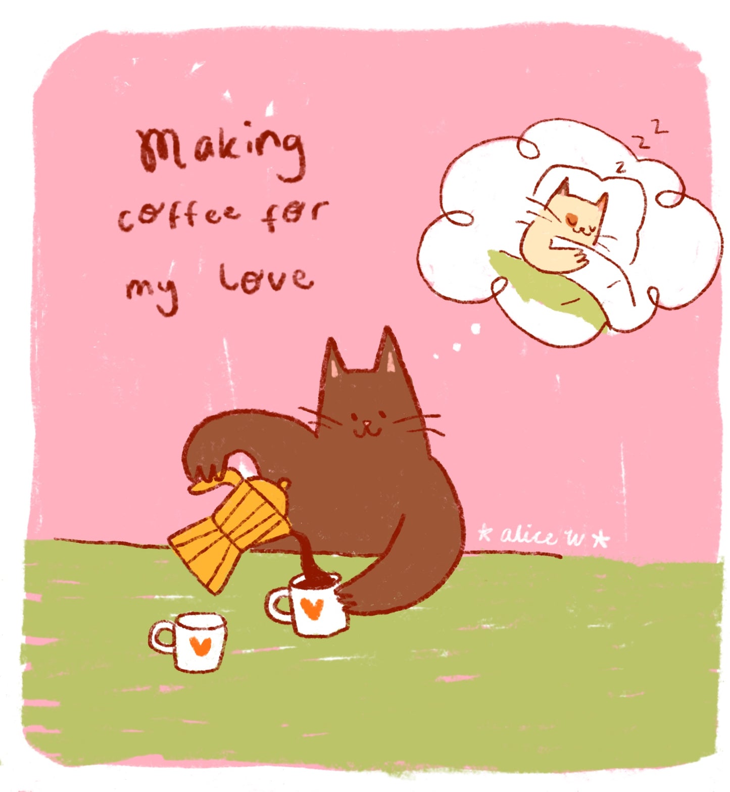 Coffee for my love print