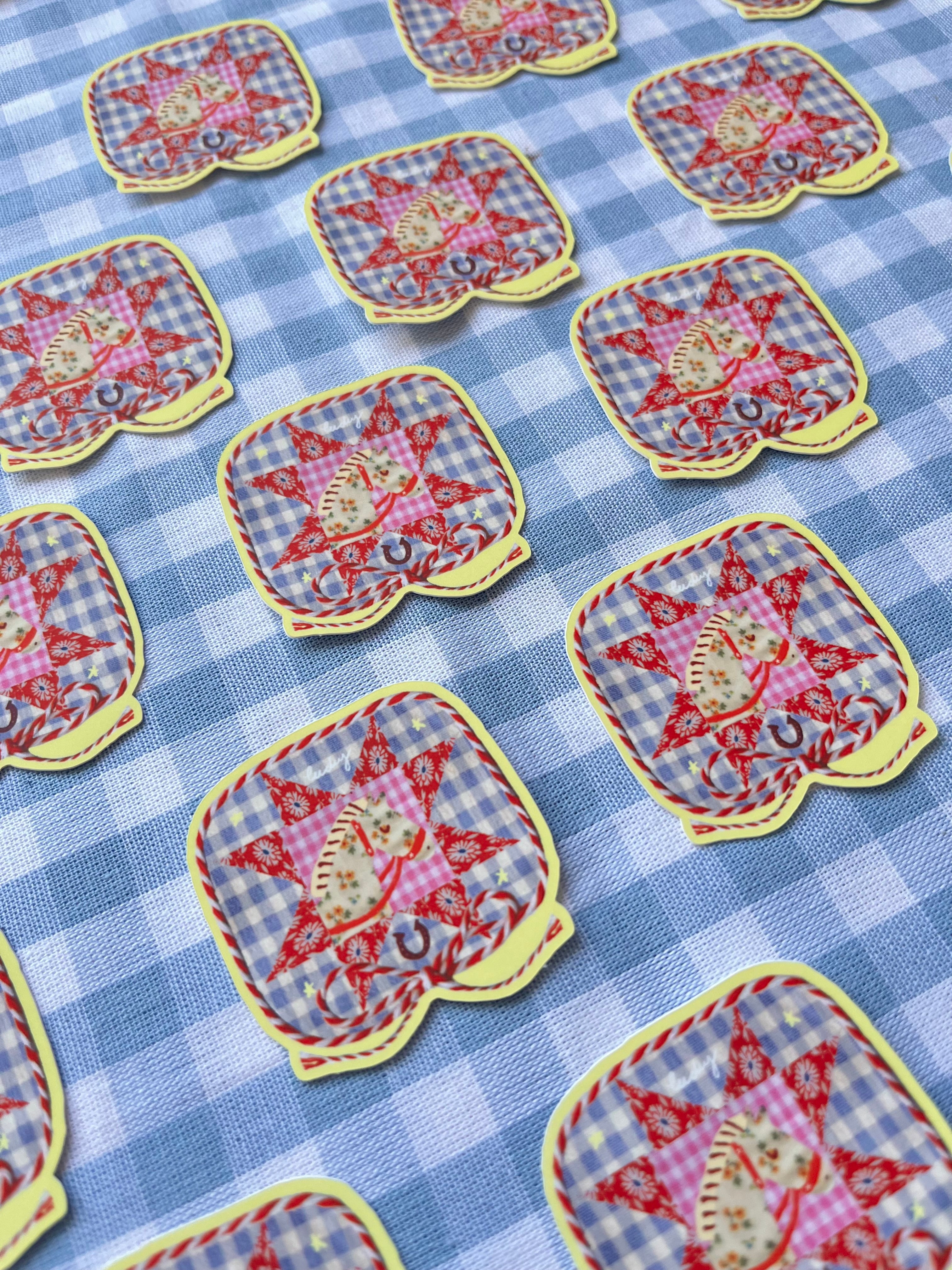 Lucky horse sticker