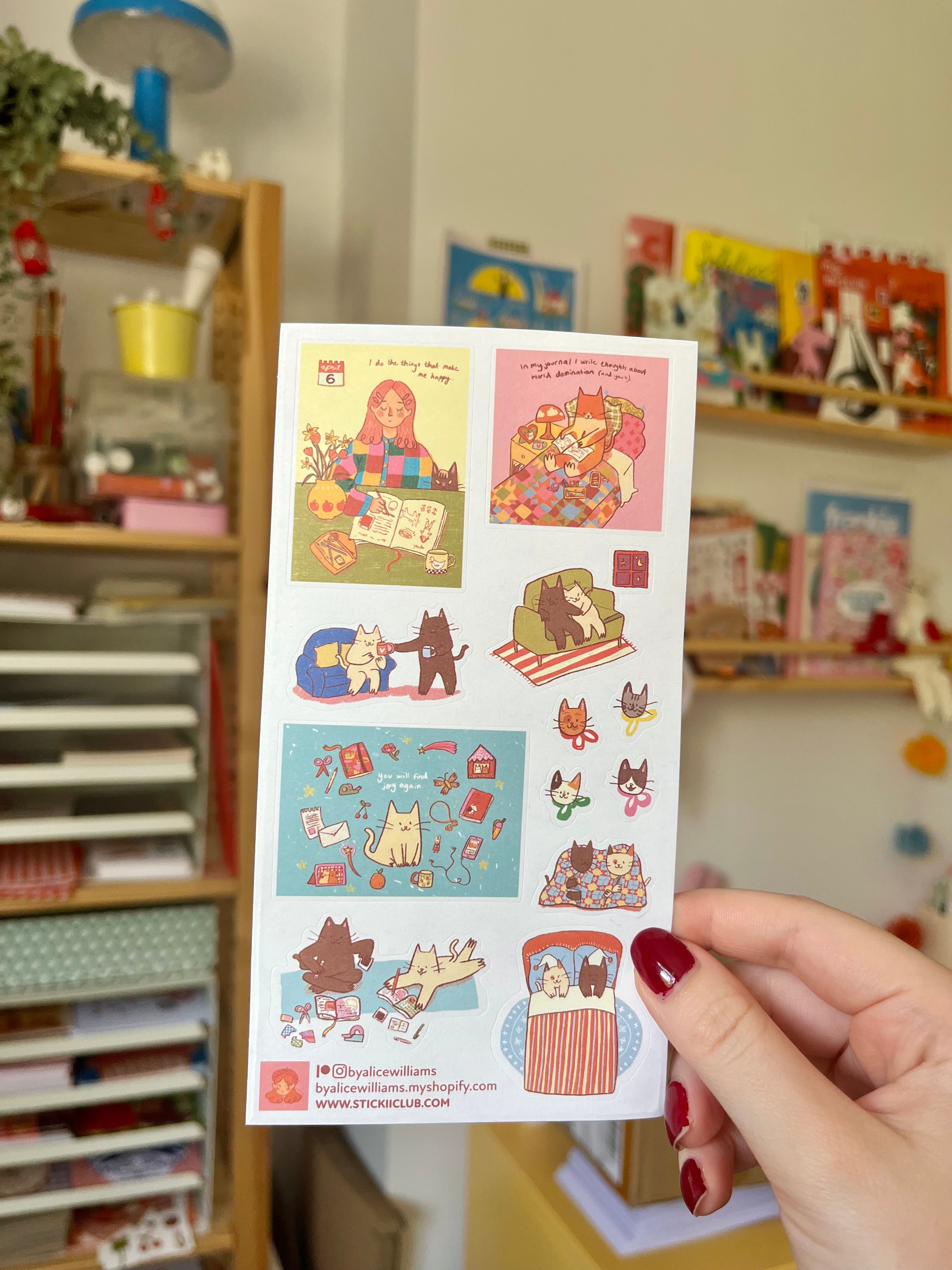 Joy again sticker sheet