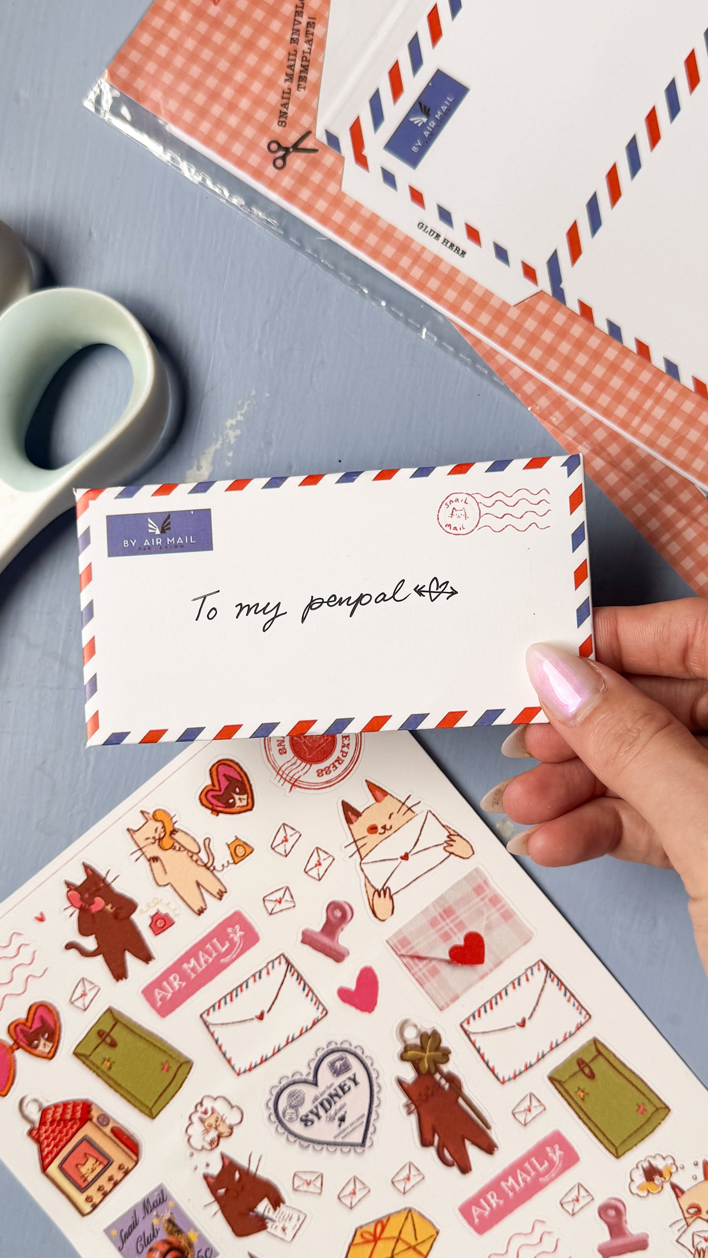 Snail mail sticker sheet  allciie x Martinastinystore