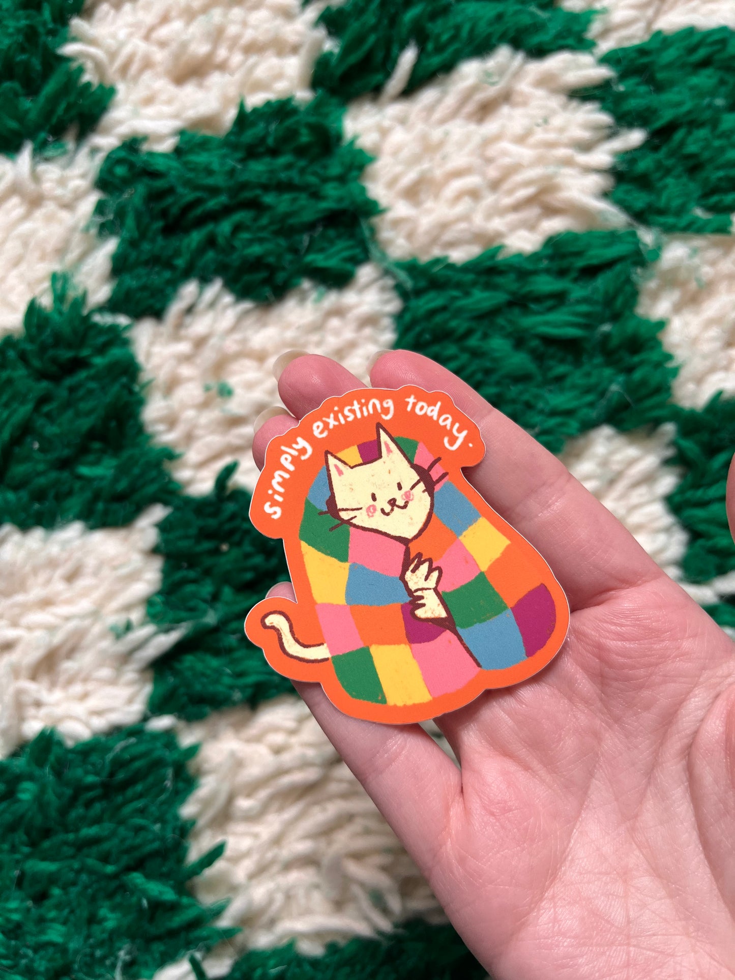 Simply existing cat sticker