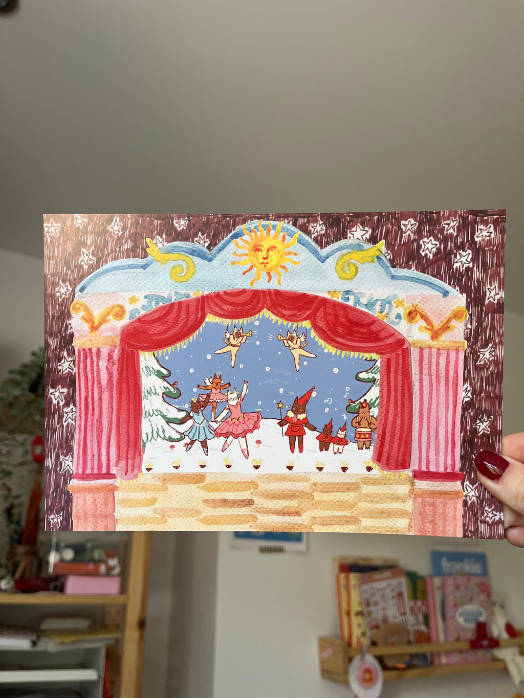 cat theatre print