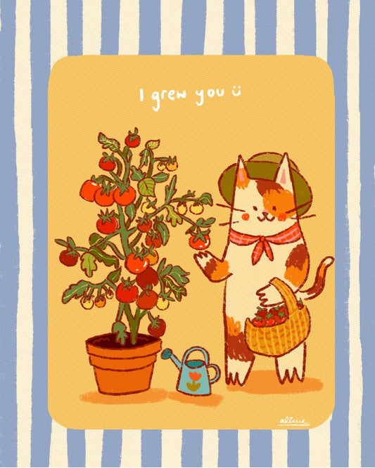 Tomato cat print