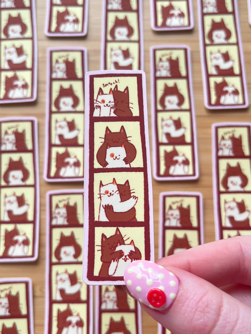 Photobooth cat sticker