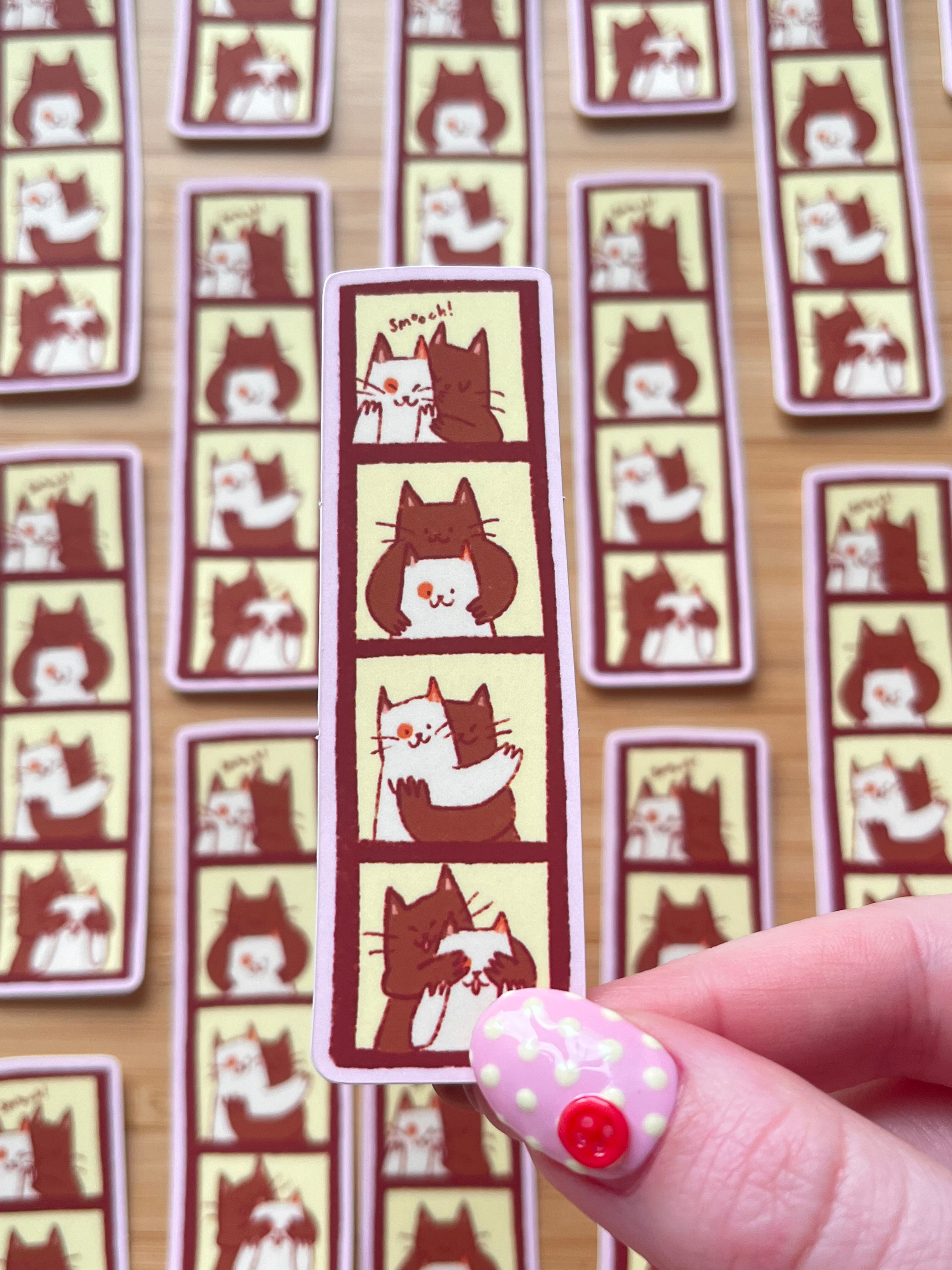 Photobooth cat sticker