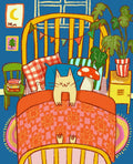 Sleepy cat print