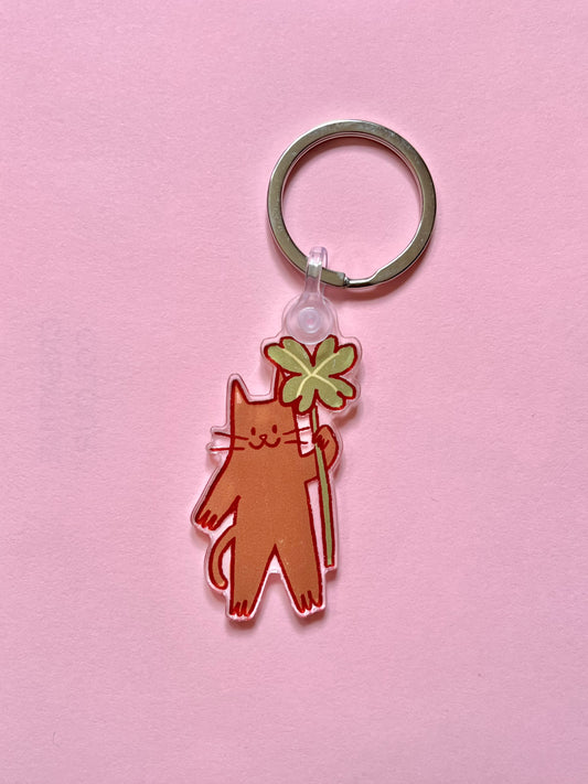 Lucky cat keyring