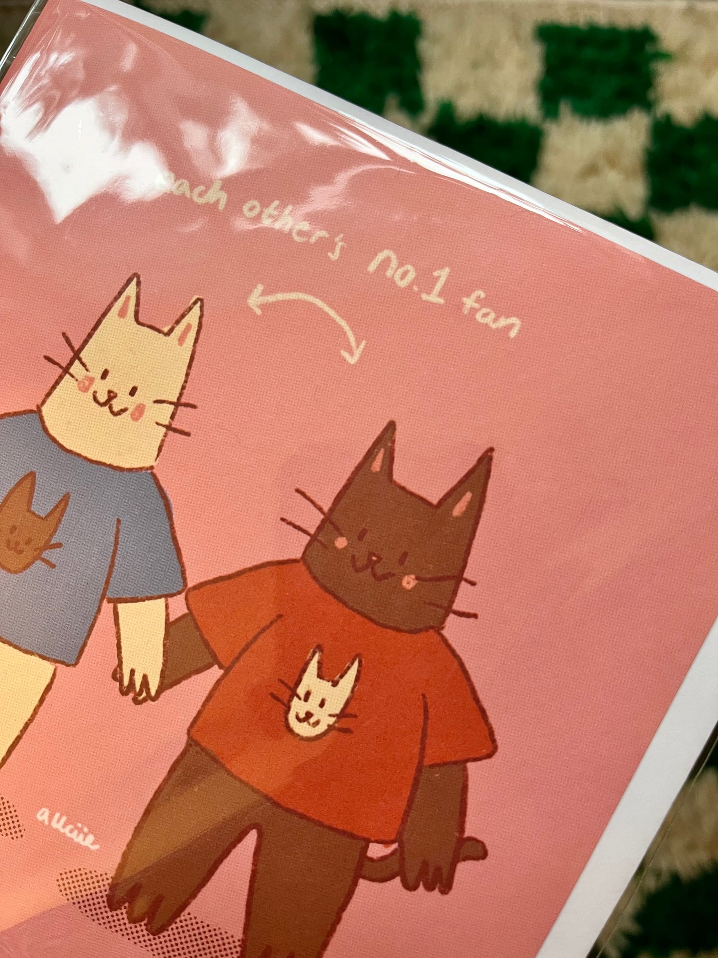 Number 1 fan greetings card