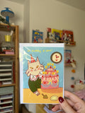 Birthday o'clock greeting card