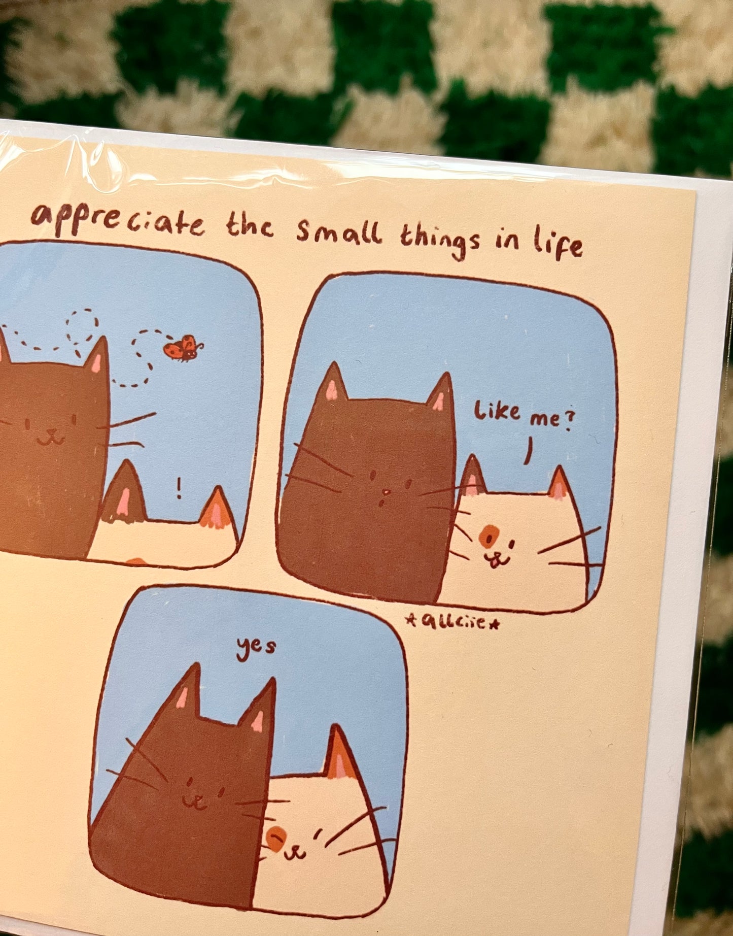 Appreciate the small things card