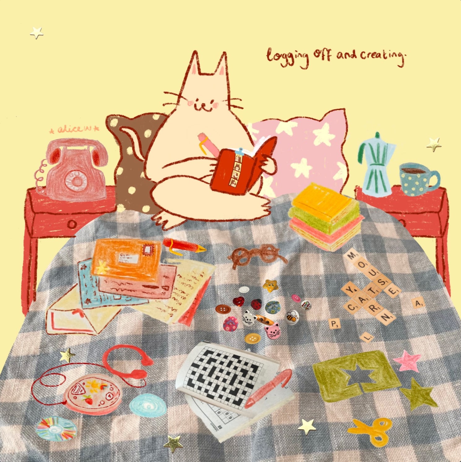 analog cat print