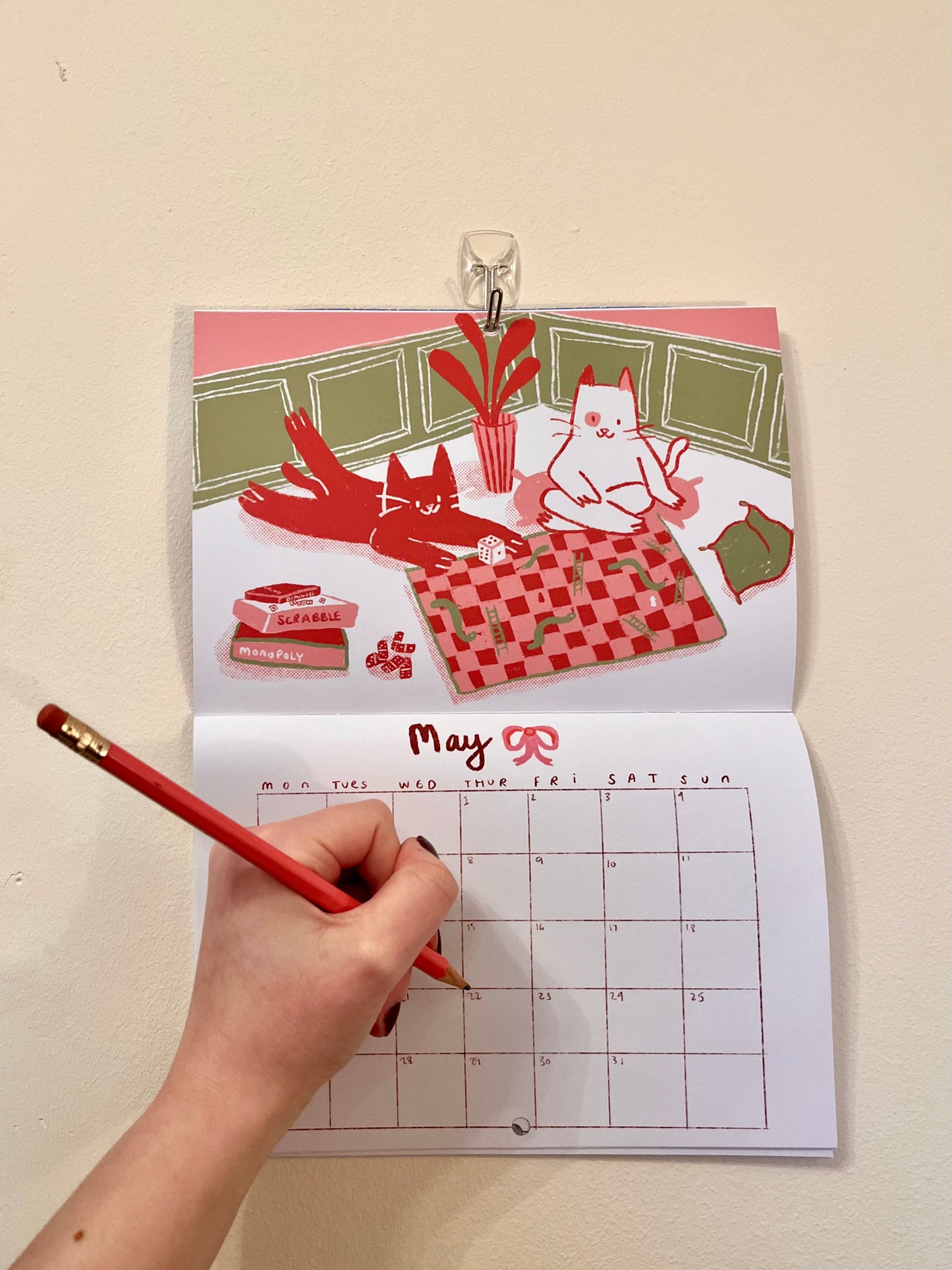 Cat calendar 2025