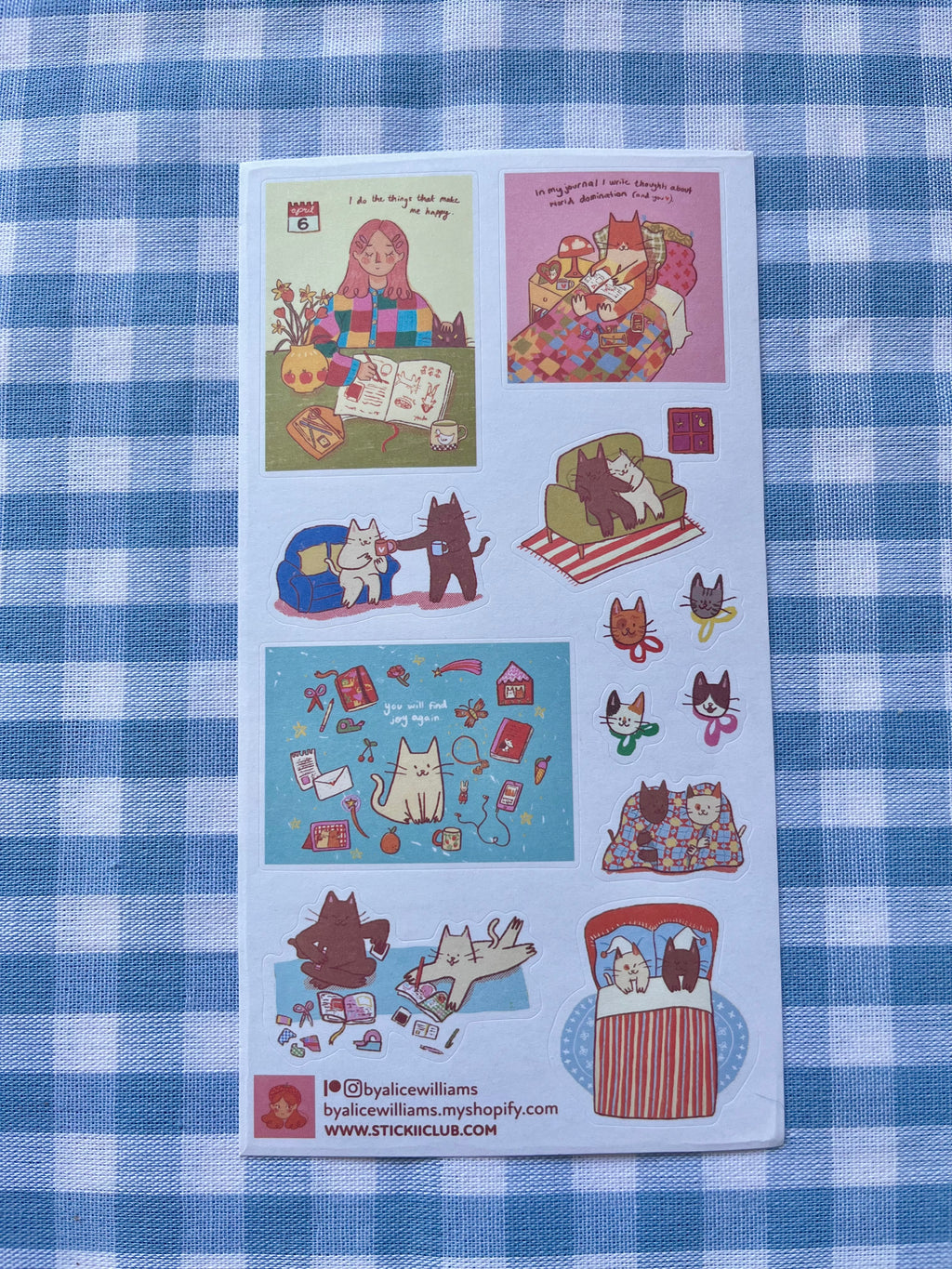 Joy again sticker sheet