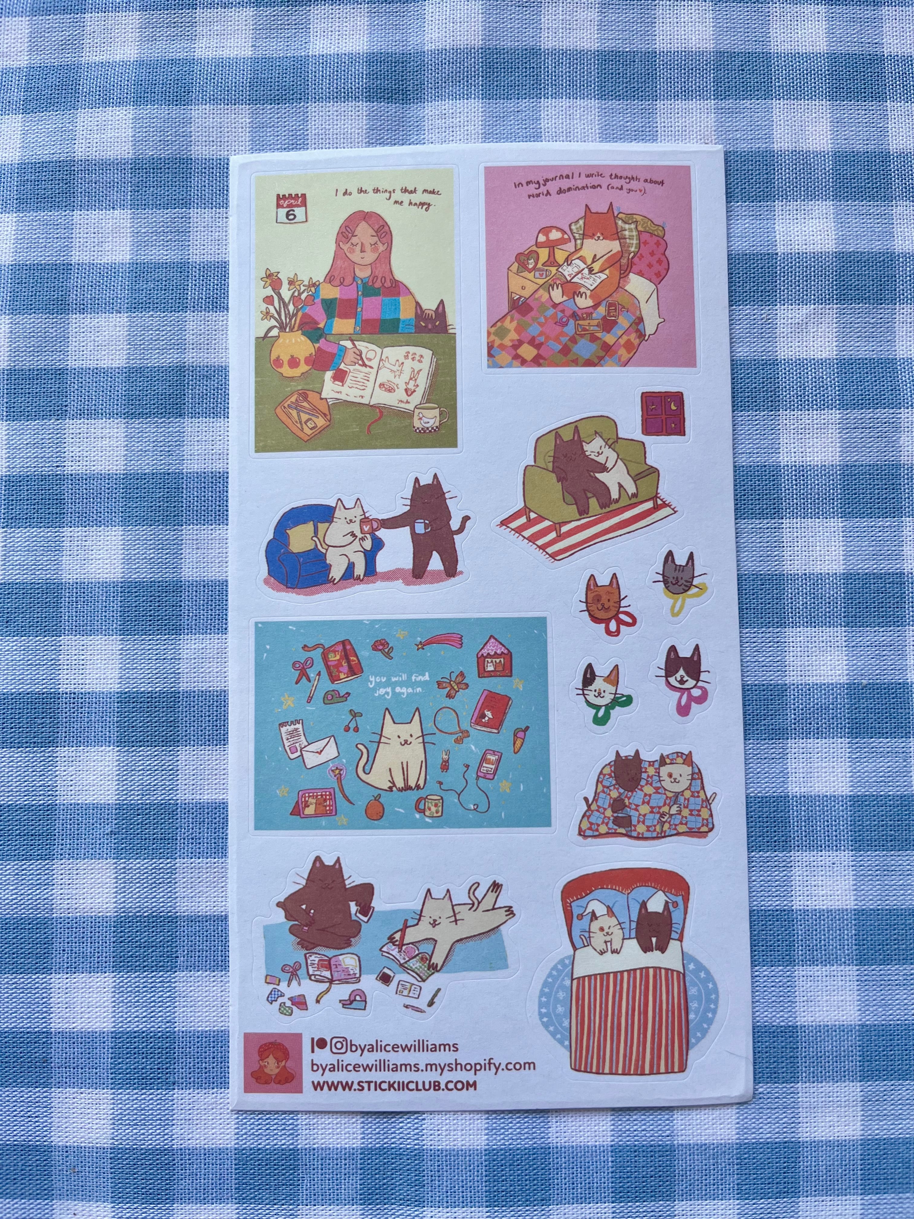 Joy again sticker sheet