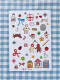 Notebook cat sticker sheet