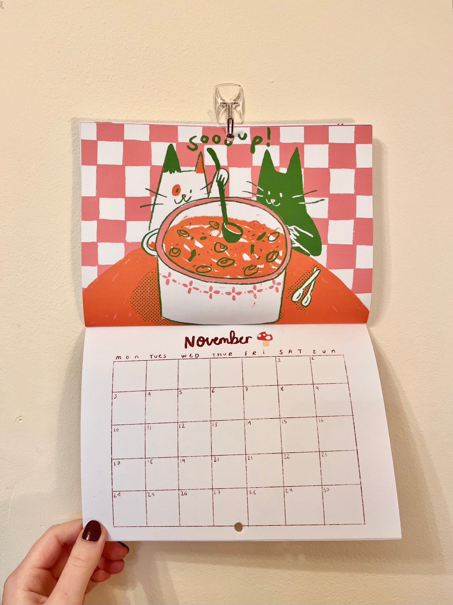 Cat calendar 2025