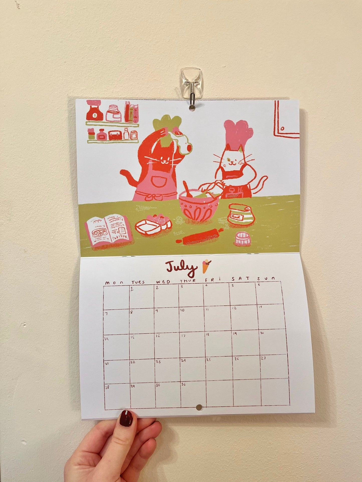 Cat calendar 2025
