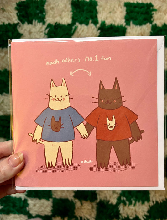 Number 1 fan greetings card