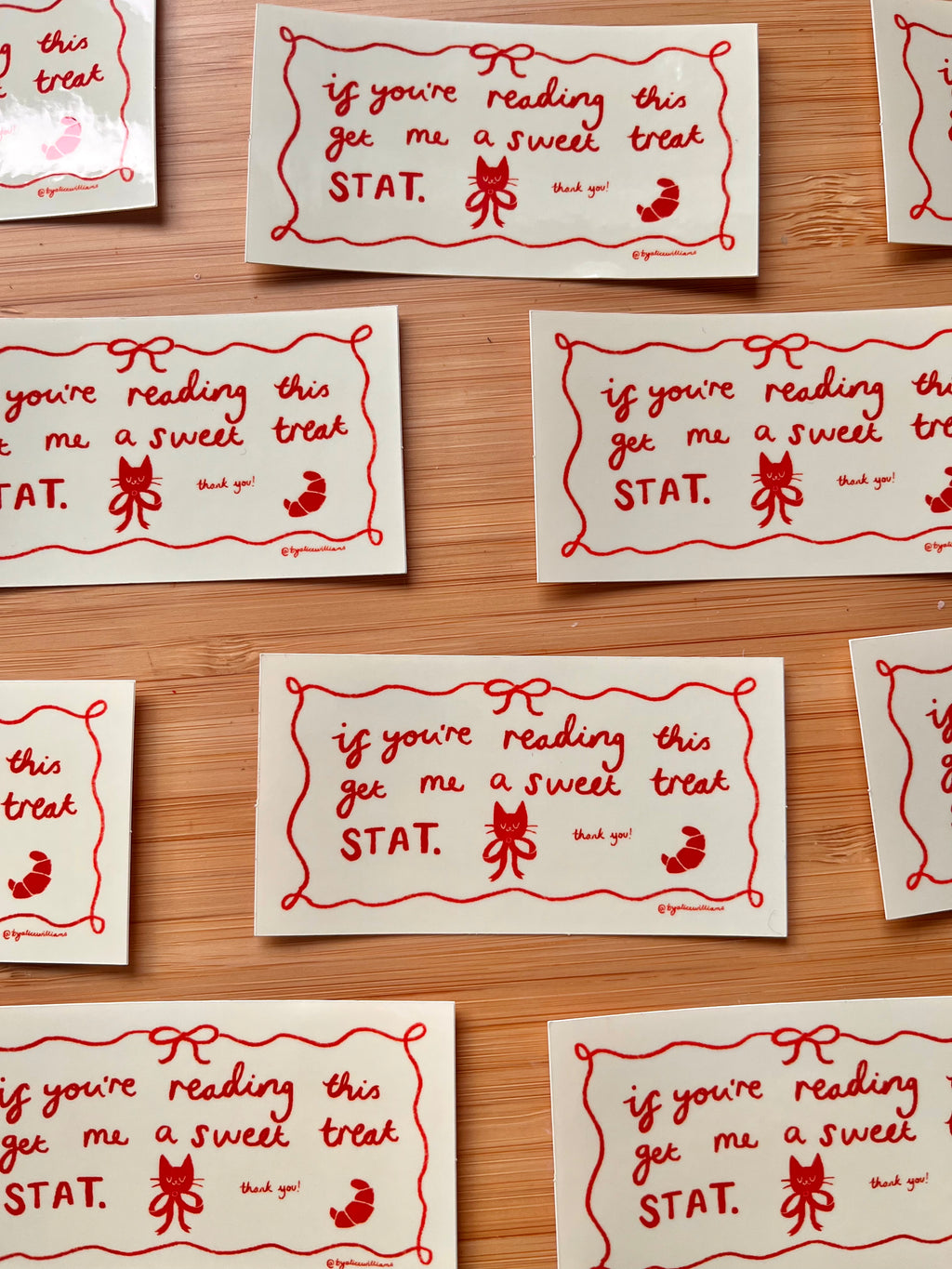 Sweet treat stat! sticker
