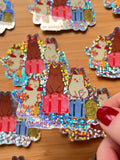 'So where are we going' cat sticker