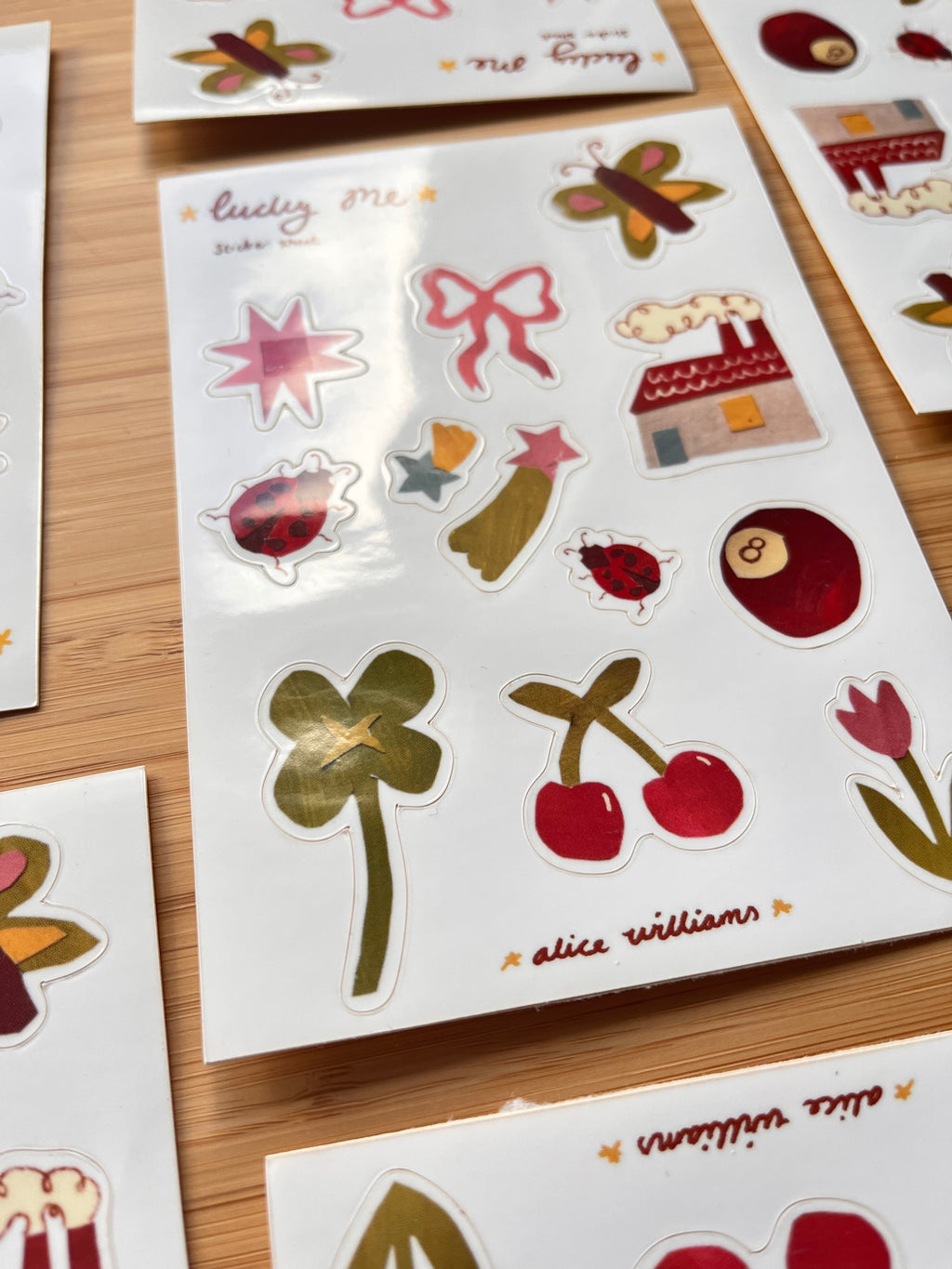 Lucky sticker sheet
