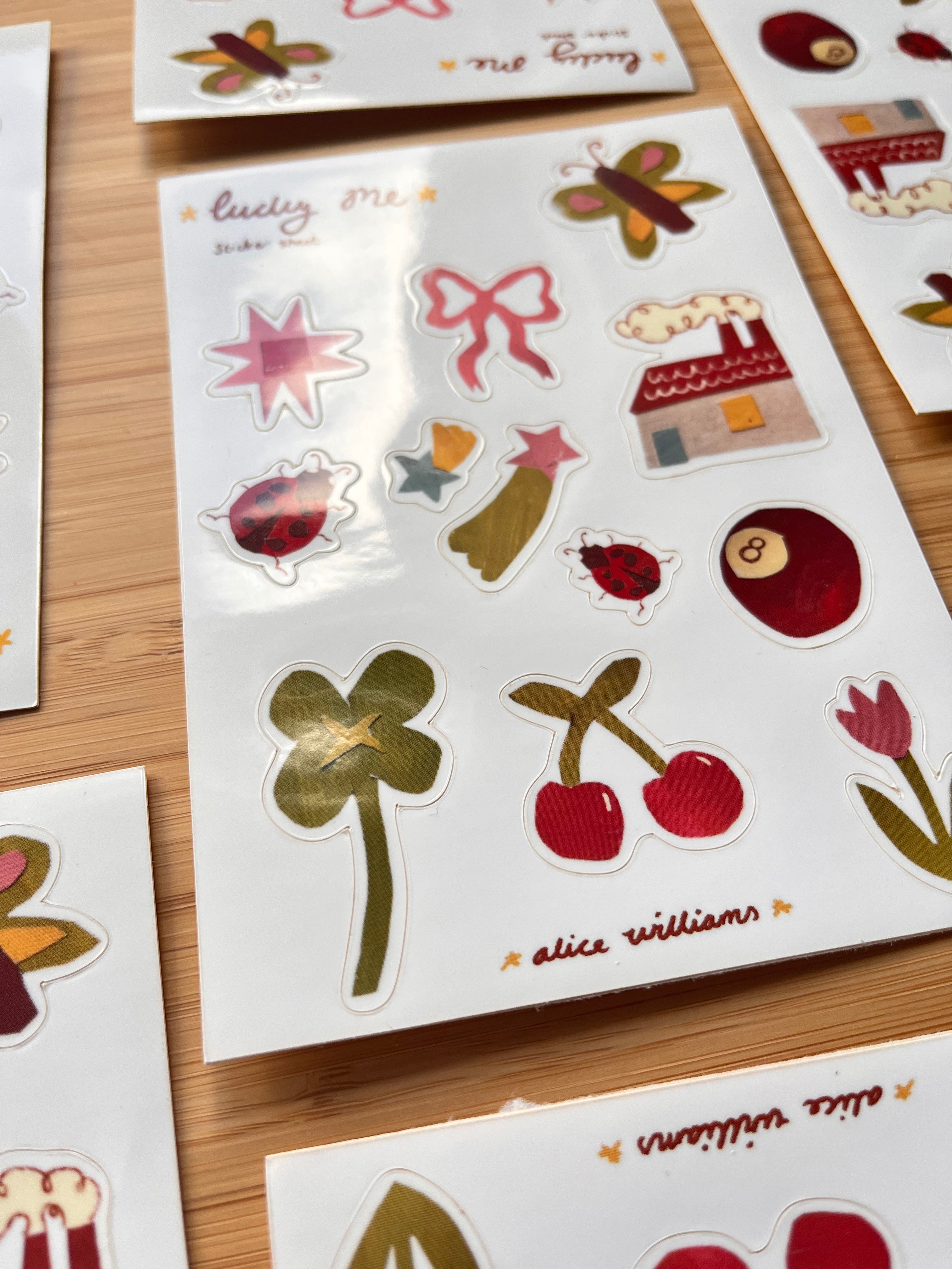 Lucky sticker sheet