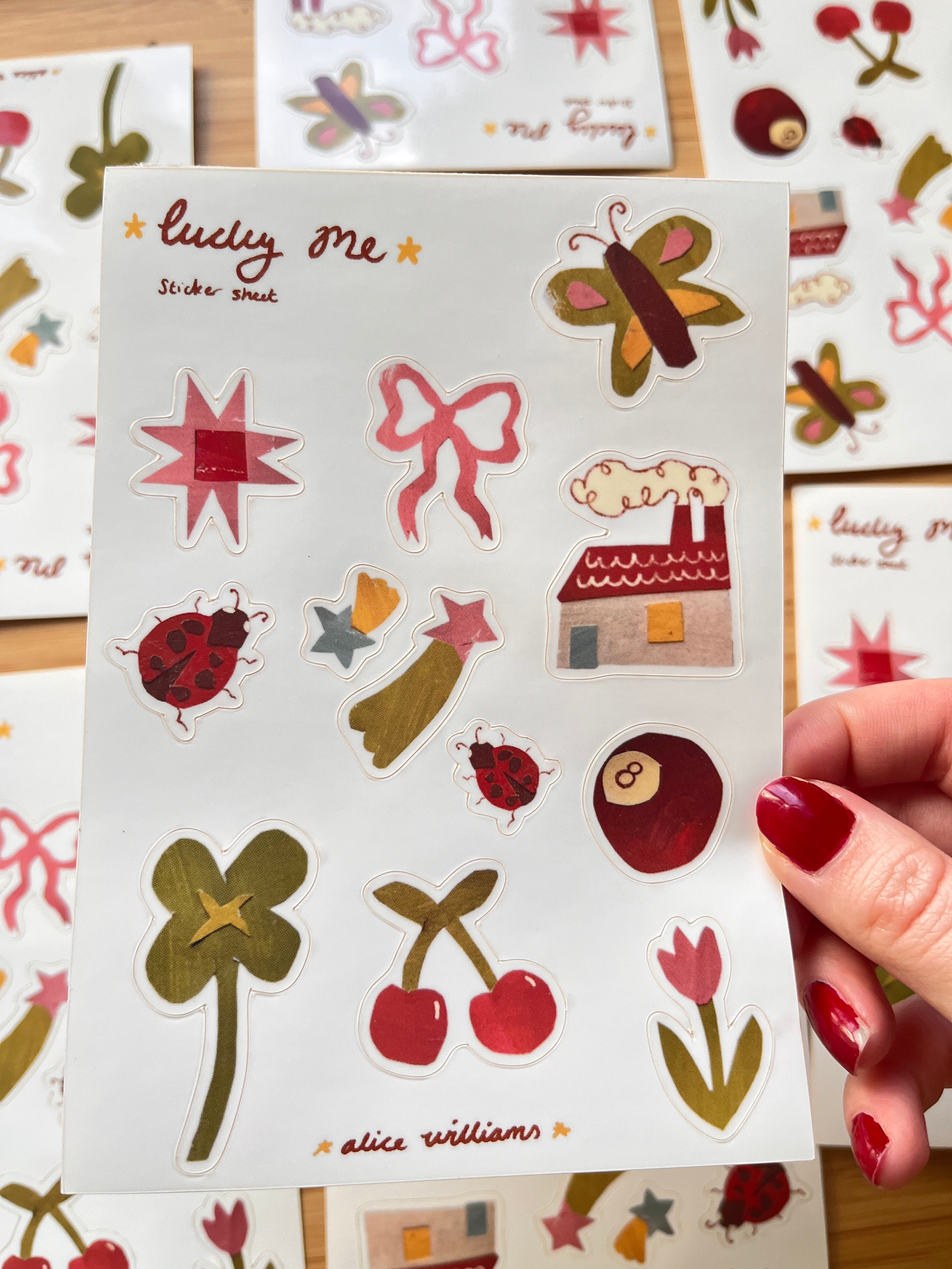 Lucky sticker sheet