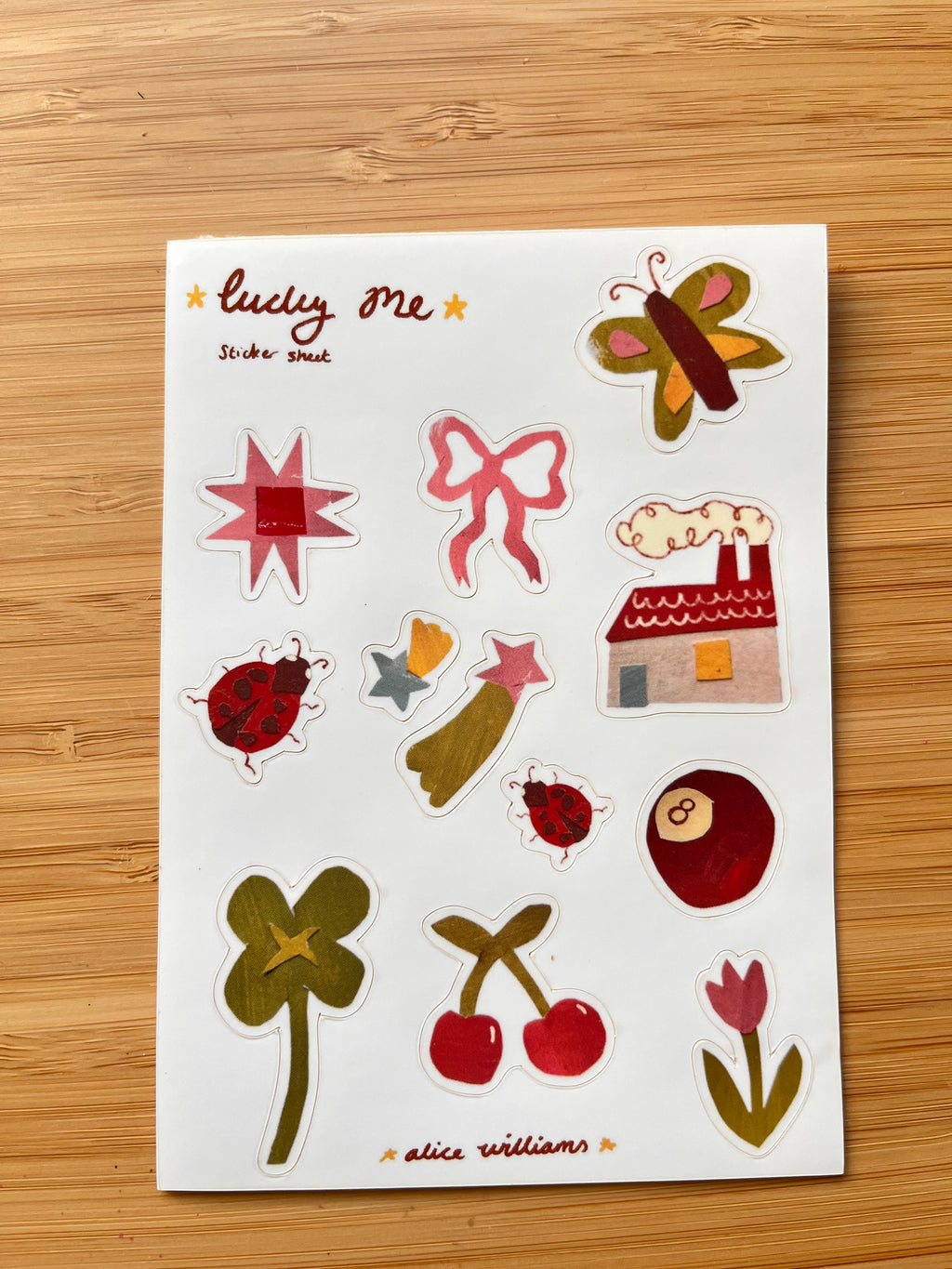 Lucky sticker sheet
