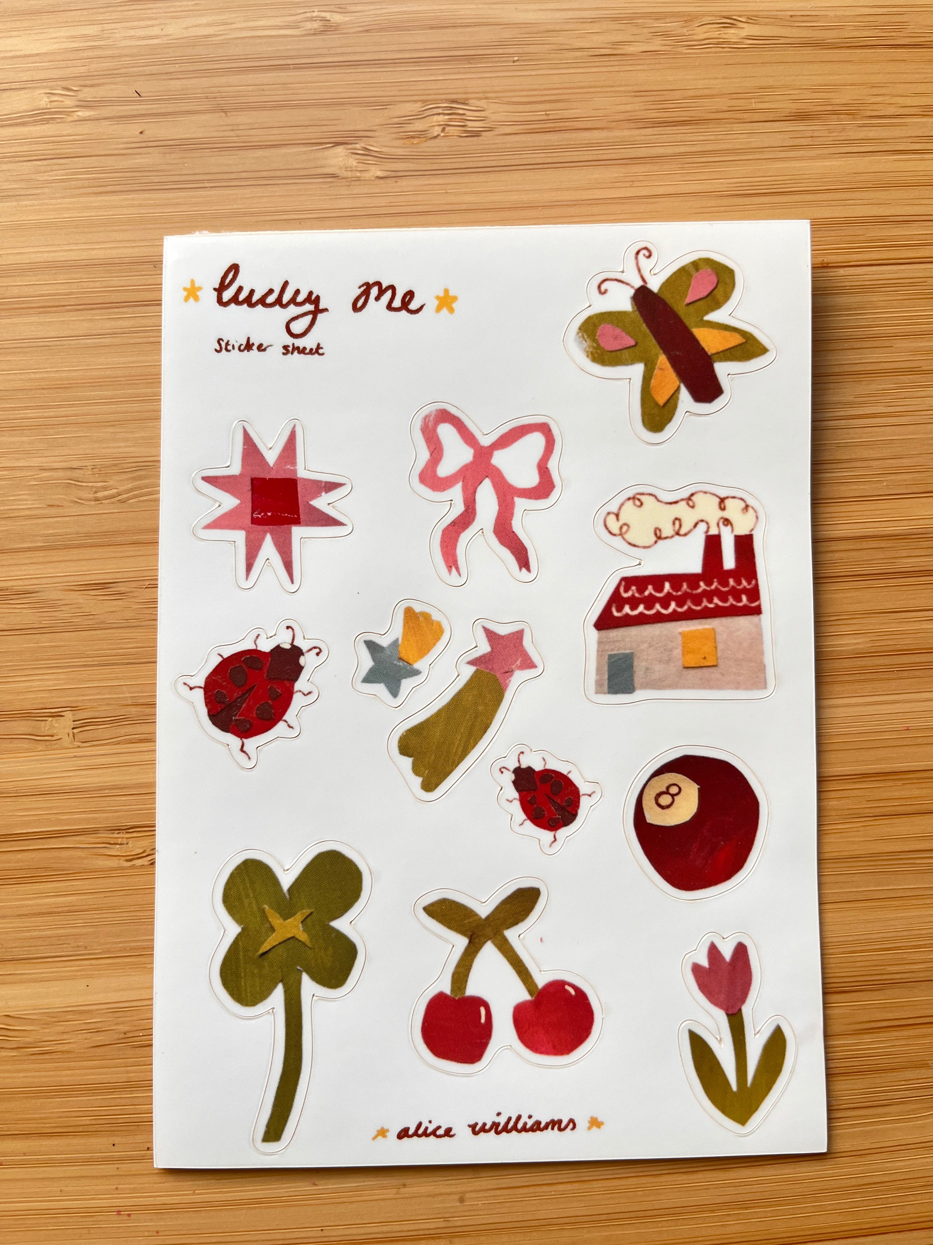 Lucky sticker sheet