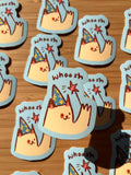 Whoosh magic cat sticker