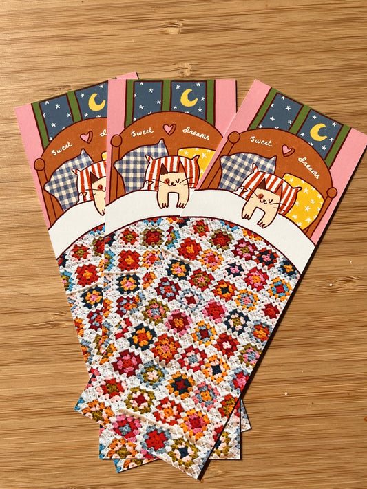 Sweet dreams cat bookmark