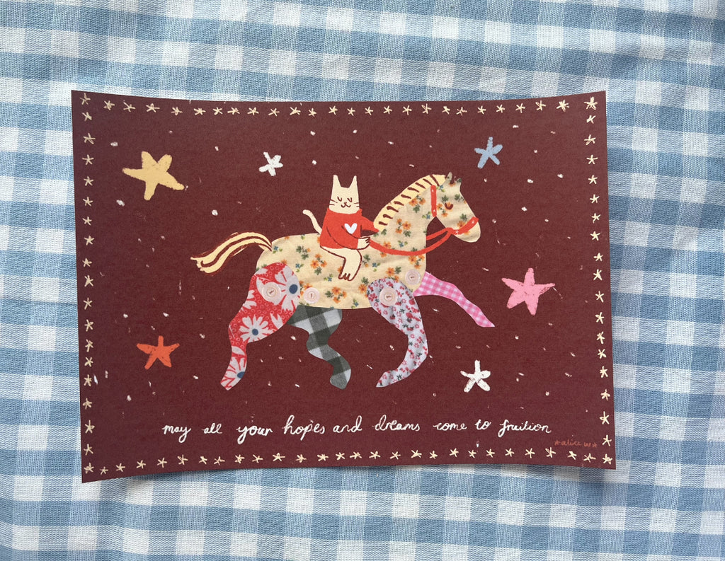 Cat on horse B GRADE