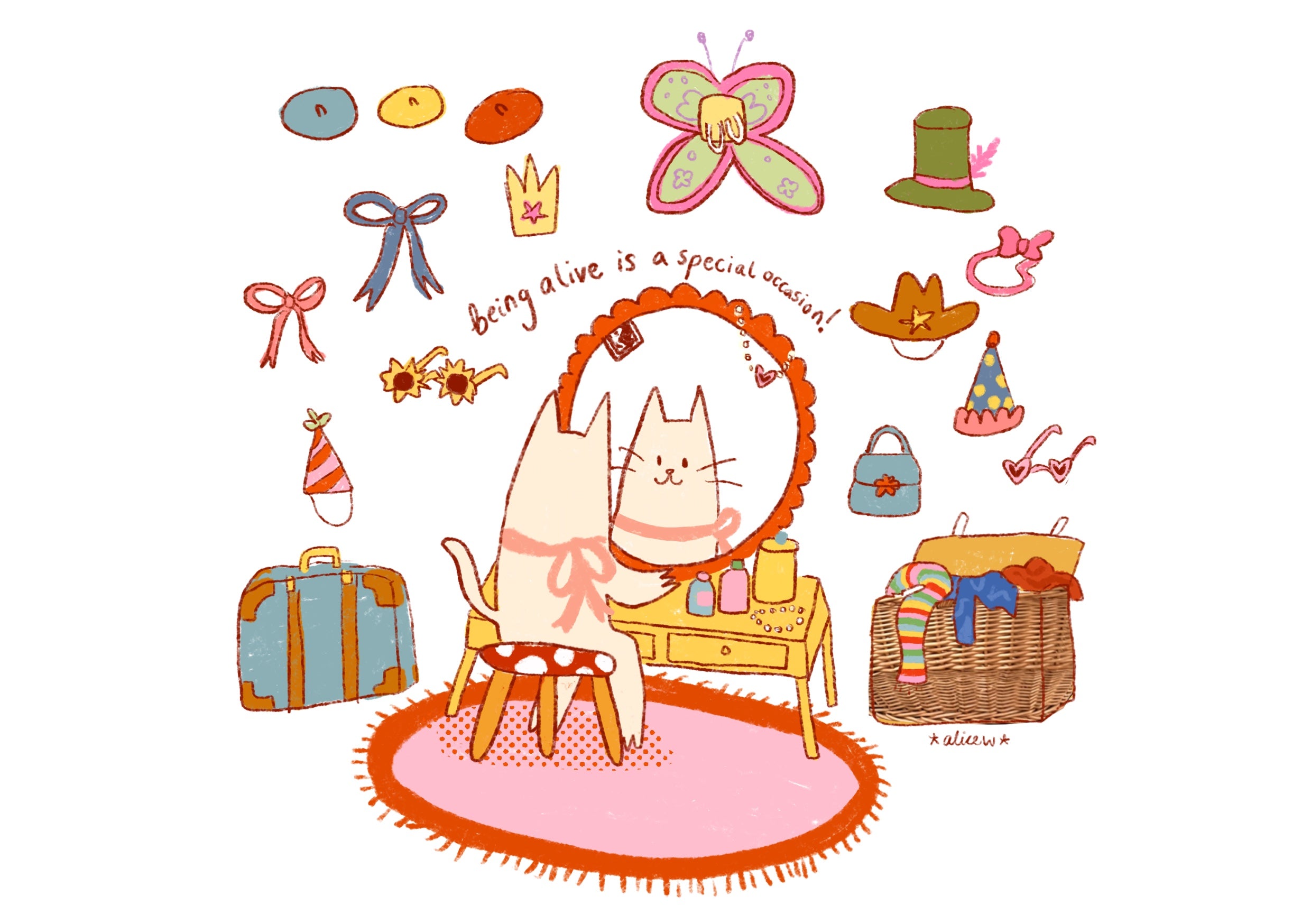 'Being alive is a special occasion' print