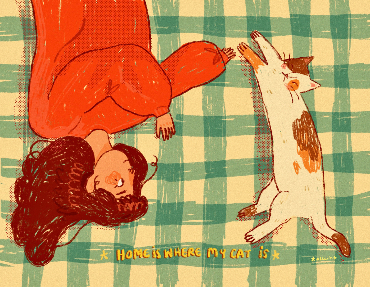 home is where my cat is print